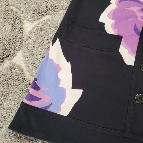 SOLD Marc by Marc Jacobs Black Floral Knit Mini Dress - Picture 6 of 8